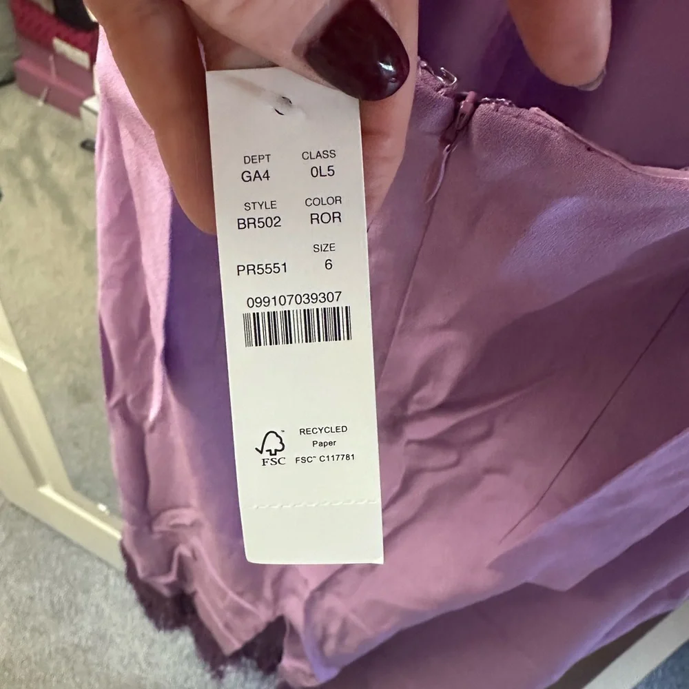 J. Crew Lavender Halter Maxi Dress with Fringe Hem